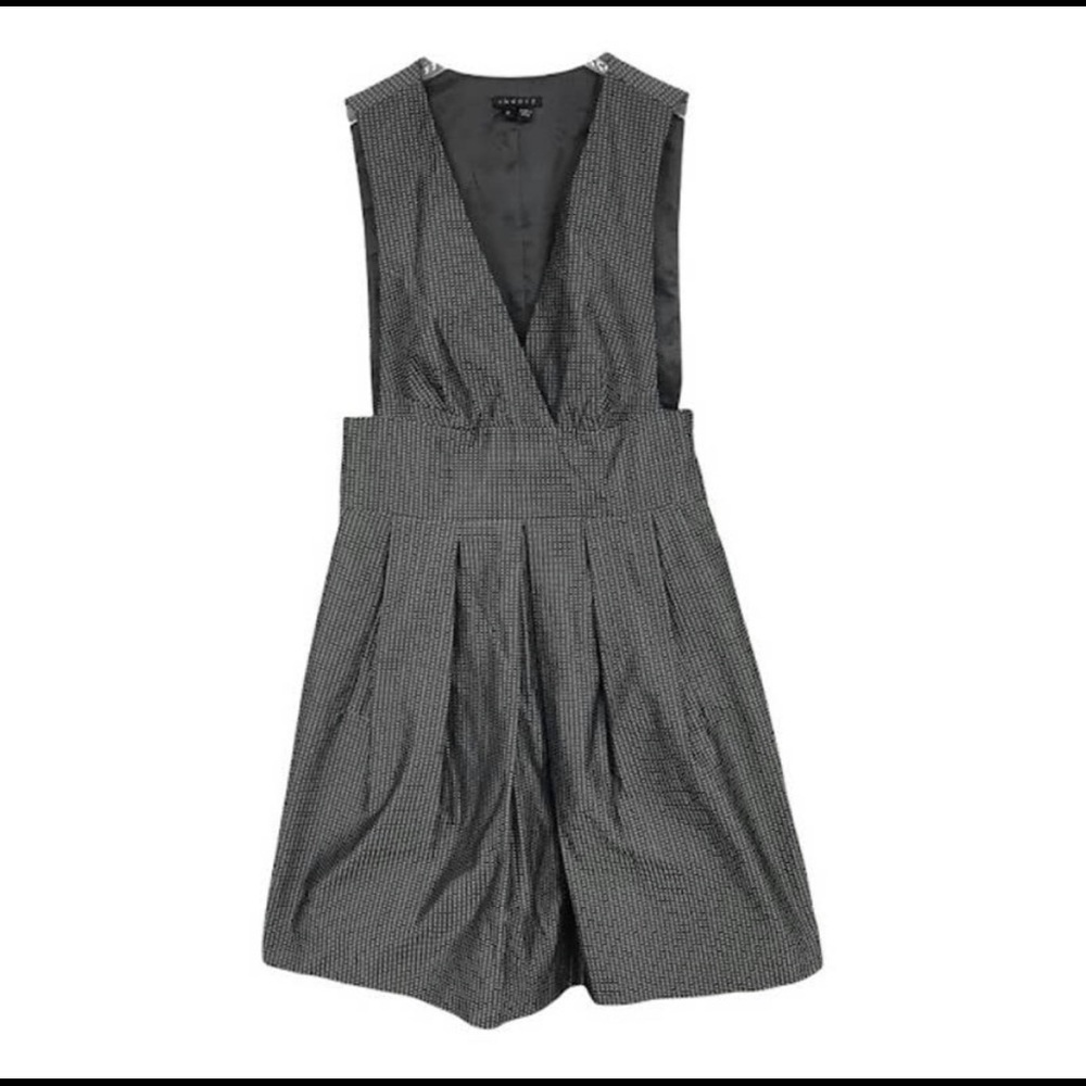Theory Deanne Silence jumper size 6 metallic gray V neck